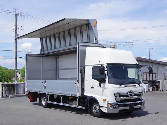 日野 レンジャー 中型/増トン ウイング エアサス ベッドの中古トラック画像2