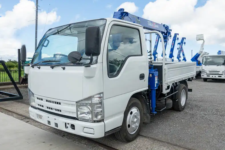 いすゞ エルフ 小型 クレーン付 3段 ラジコンの中古トラック画像1