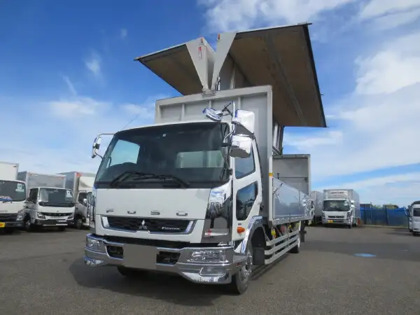 三菱 ファイター 中型/増トン ウイング パワーゲート 2KG-FK72FYの中古トラック画像1