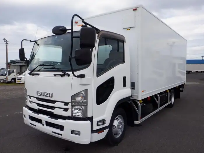 いすゞ フォワード 中型/増トン アルミバン パワーゲート TKG-FRR90S2の中古トラック画像1
