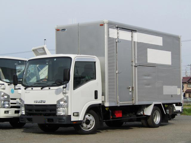 いすゞ エルフ 小型 アルミバン パワーゲート サイドドア｜画像1