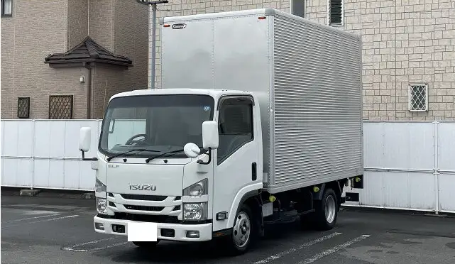 いすゞ エルフ 小型 アルミバン パワーゲート TRG-NLR85ANの中古トラック画像1