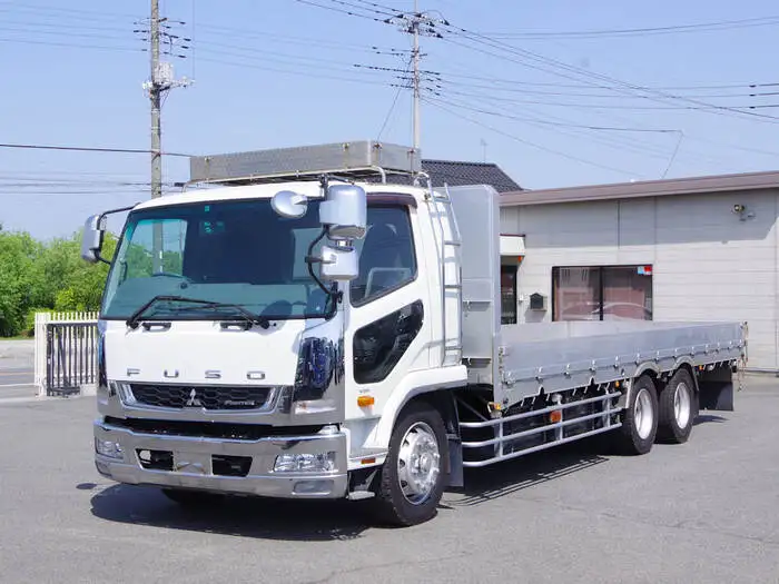 三菱 ファイター 中型/増トン 平ボディ 床鉄板 アルミブロックの中古トラック画像1