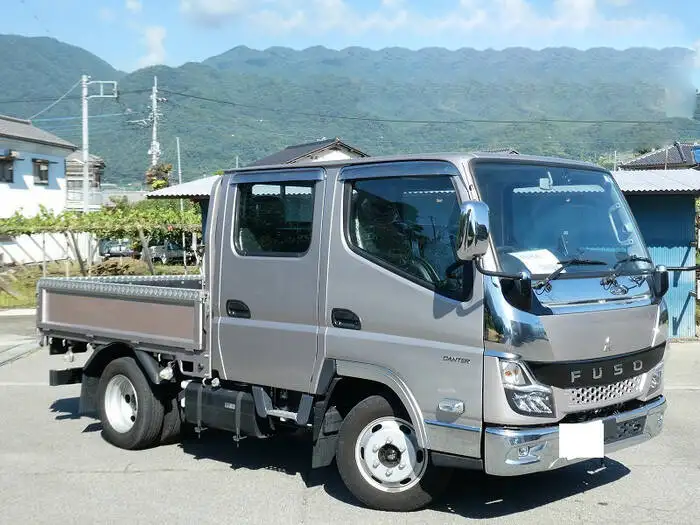 三菱 キャンター 小型 平ボディ Wキャブ 2TG-FBA00の中古トラック画像3