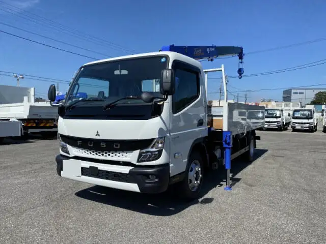 三菱 キャンター 小型 クレーン付 アルミブロック 4段の中古トラック画像1