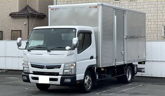 三菱 キャンター 小型 アルミバン パワーゲート サイドドアの中古トラック画像1