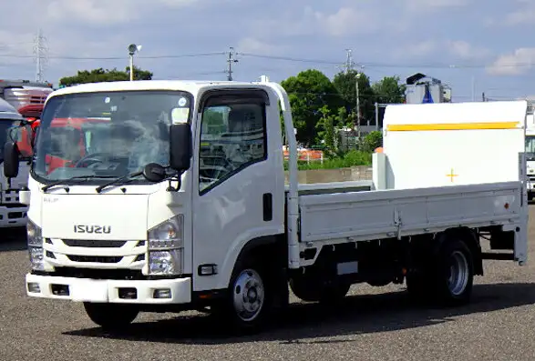 いすゞ エルフ 小型 平ボディ パワーゲート 2RG-NLR88AR の中古トラック【車両No.152615】