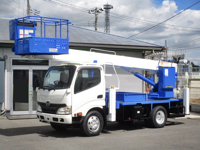 日野 デュトロ 小型 高所・建柱車 高所作業車 TKG-XZU640F｜画像1