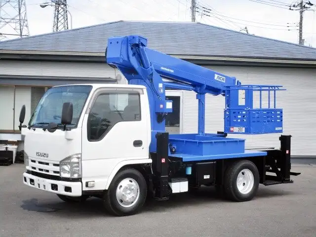 いすゞ エルフ 小型 高所・建柱車 高所作業車 TKG-NKR85Nの中古トラック画像1