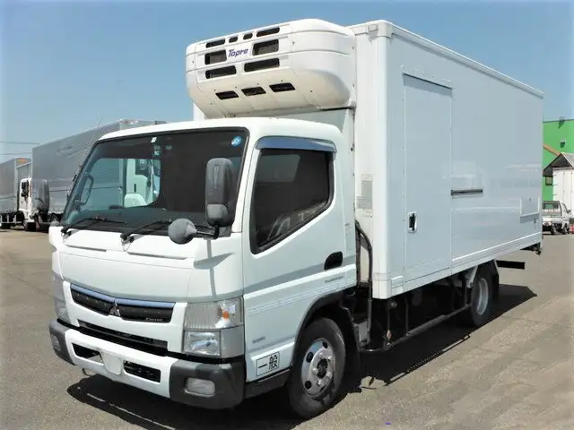 三菱 キャンター 小型 冷凍冷蔵 低温 床アルミの中古トラック画像1