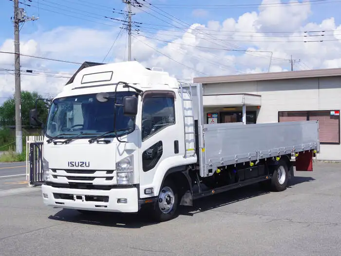いすゞ フォワード 中型/増トン 平ボディ アルミブロック ベッドの中古トラック画像1