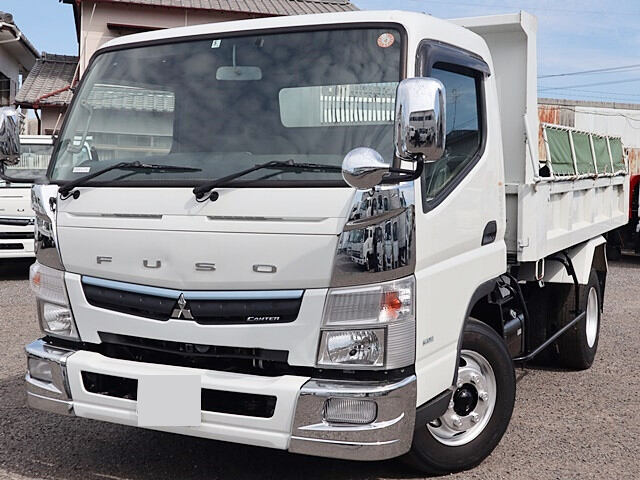 三菱 キャンター 小型 ダンプ ワイドセミ 2PG-FEBM0