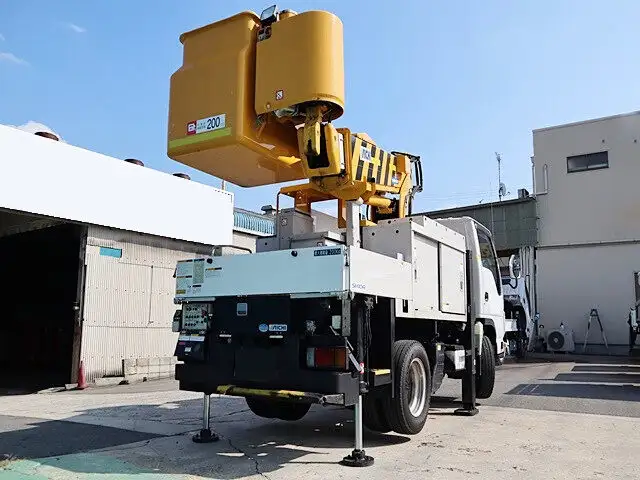 いすゞ エルフ 小型 高所・建柱車 高所作業車 電工仕様の中古トラック画像9