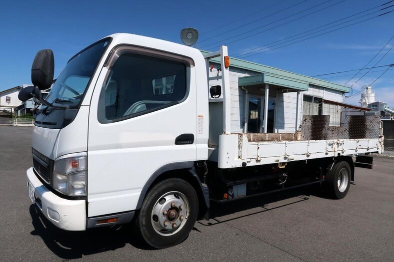 三菱 キャンター 小型 車両重機運搬 セルフローダー PA-FE83DGY
