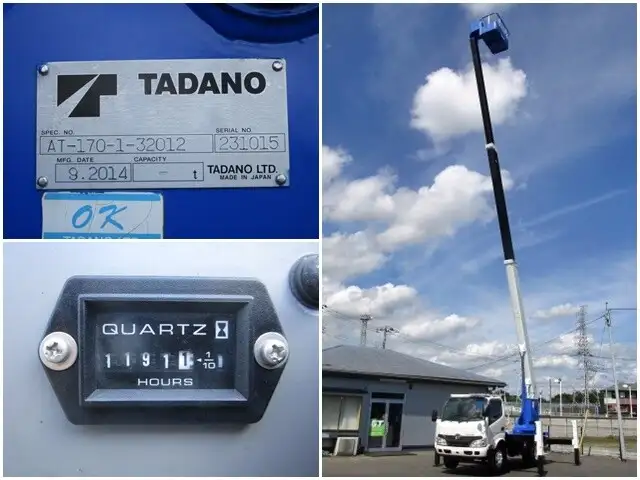 日野 デュトロ 小型 高所・建柱車 高所作業車 TKG-XZU640Fの中古トラック画像11