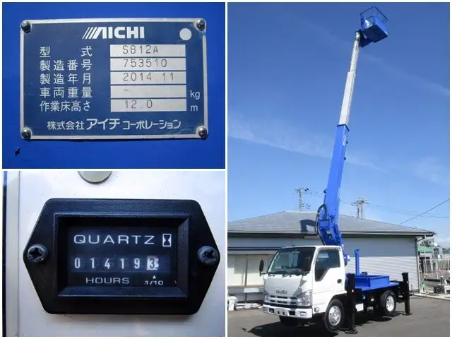 いすゞ エルフ 小型 高所・建柱車 高所作業車 TKG-NKR85Nの中古トラック画像11