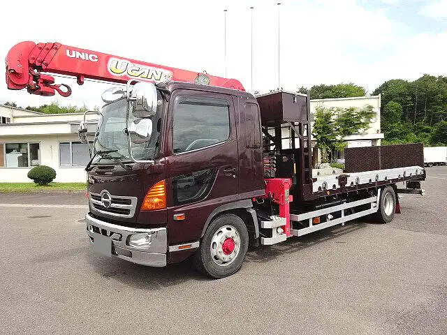 日野 レンジャー 中型/増トン 車両重機運搬 4段クレーン ラジコンの中古トラック画像1