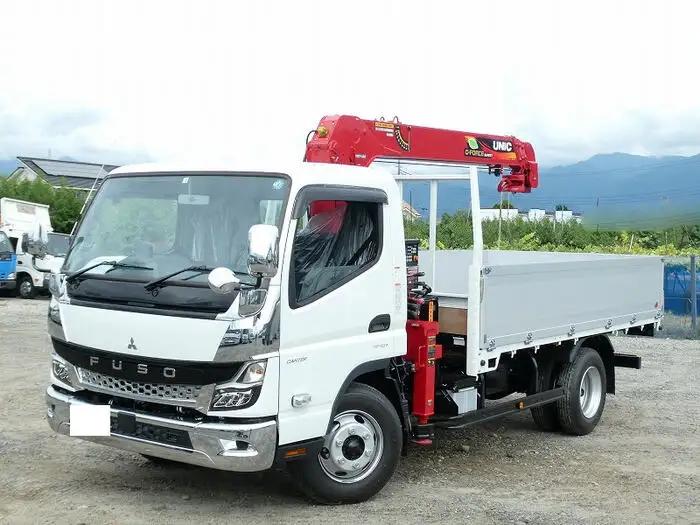 三菱 キャンター 小型 クレーン付 アルミブロック 4段の中古トラック画像1