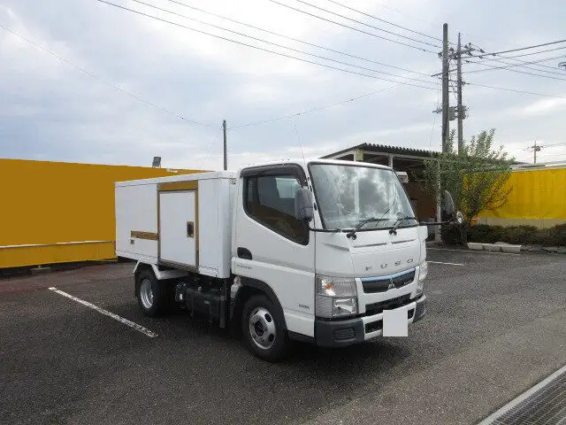 三菱 キャンター 小型 冷凍冷蔵 中温 床ステンの中古トラック画像2