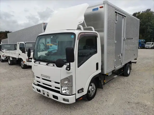 いすゞ エルフ 小型 アルミバン サイドドア TKG-NLR85ANの中古トラック画像1
