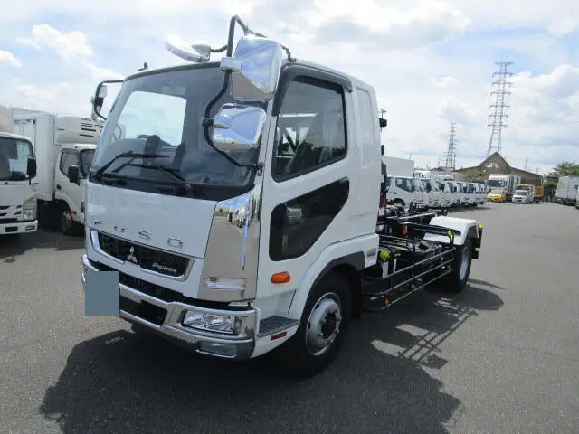 三菱 ファイター 中型/増トン アームロール ツインホイスト ベッドの中古トラック画像1
