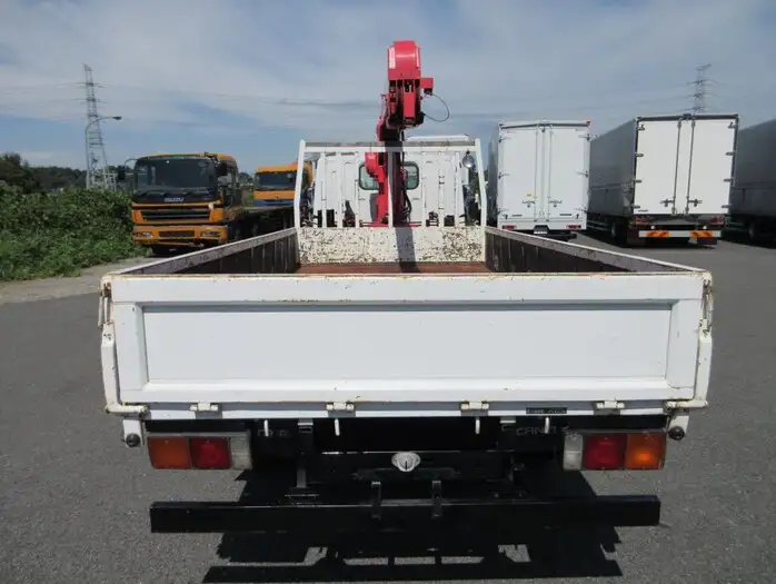 三菱 キャンター 小型 クレーン付 床鉄板 3段の中古トラック画像4