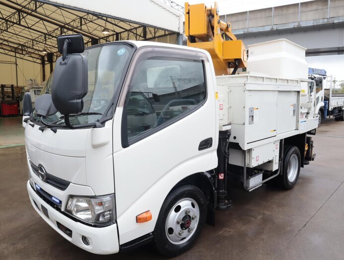 日野 デュトロ 小型 高所・建柱車 高所作業車 電工仕様｜画像1