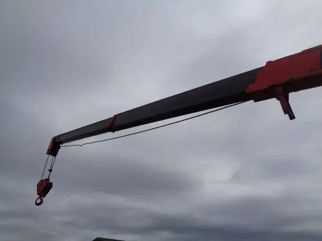 三菱 キャンター 小型 クレーン付 床鉄板 3段の中古トラック画像6