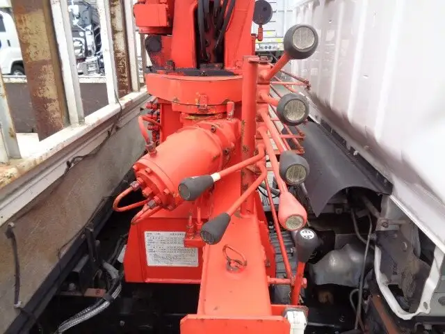 三菱 キャンター 小型 クレーン付 床鉄板 3段の中古トラック画像7