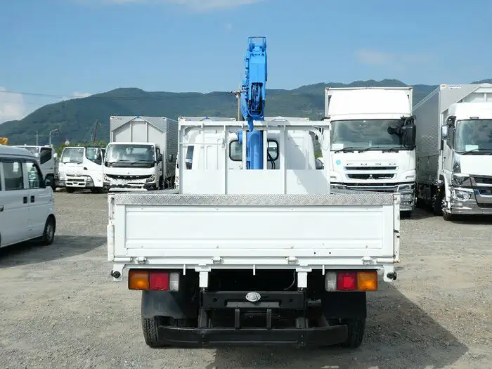 三菱 キャンター 小型 クレーン付 床鉄板 4段の中古トラック画像3