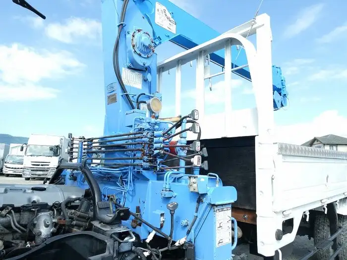 三菱 キャンター 小型 クレーン付 床鉄板 4段の中古トラック画像8