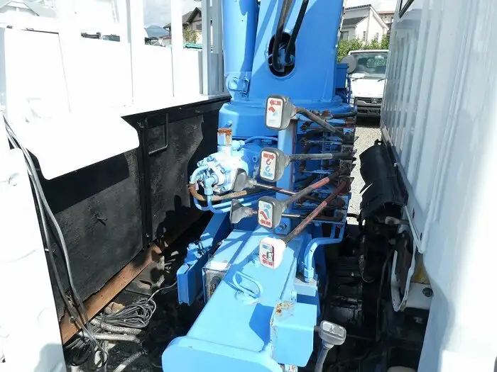 三菱 キャンター 小型 クレーン付 床鉄板 4段の中古トラック画像9