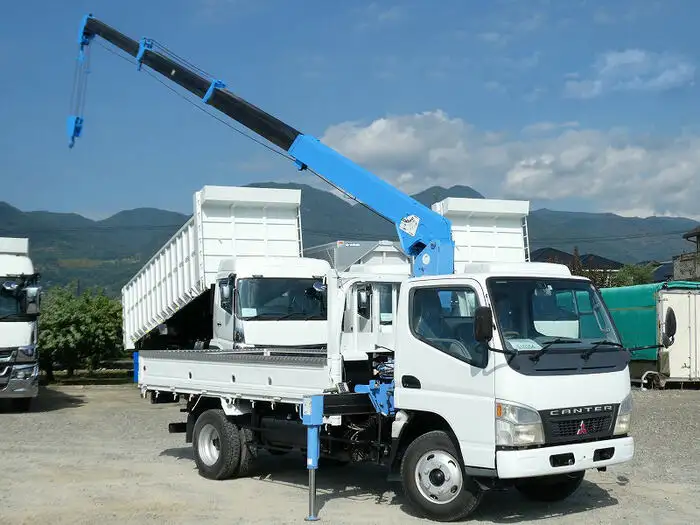 三菱 キャンター 小型 クレーン付 床鉄板 4段の中古トラック画像11