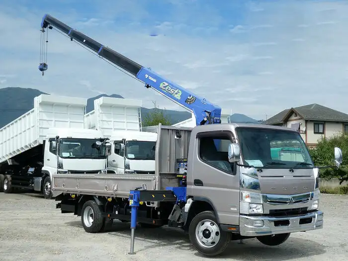三菱 キャンター 小型 クレーン付 床鉄板 4段の中古トラック画像11