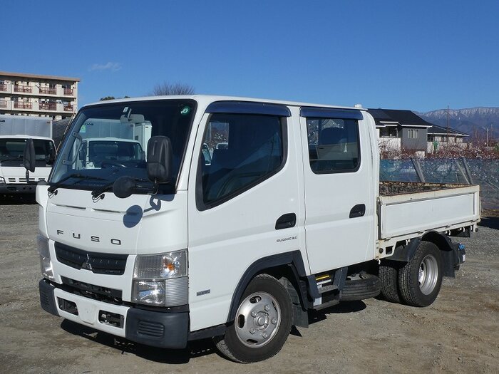三菱 キャンター 小型 平ボディ Wキャブ(ダブルキャブ) 床鉄板｜画像1