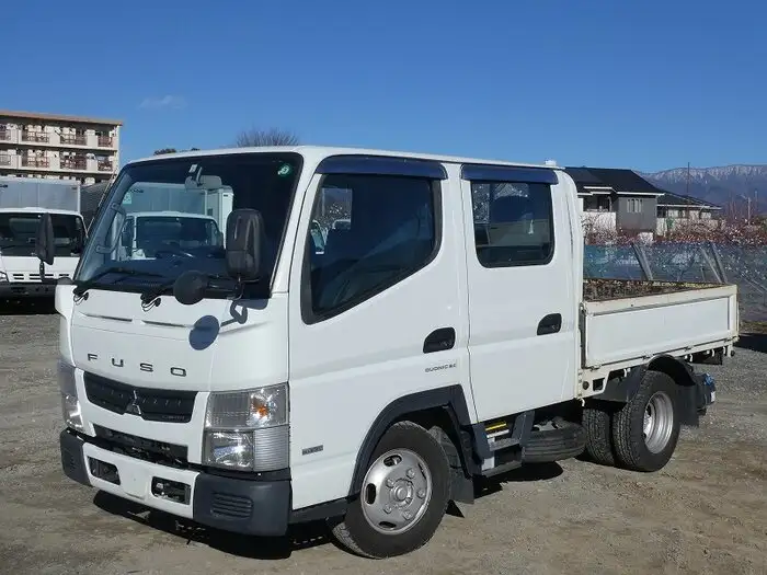 三菱 キャンター 小型 平ボディ Wキャブ 床鉄板の中古トラック画像1