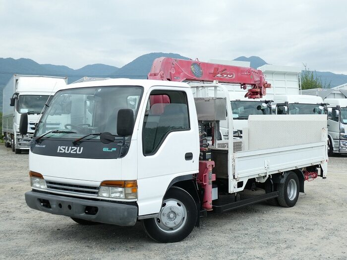いすゞ エルフ 小型 クレーン付 パワーゲート 5段｜画像1