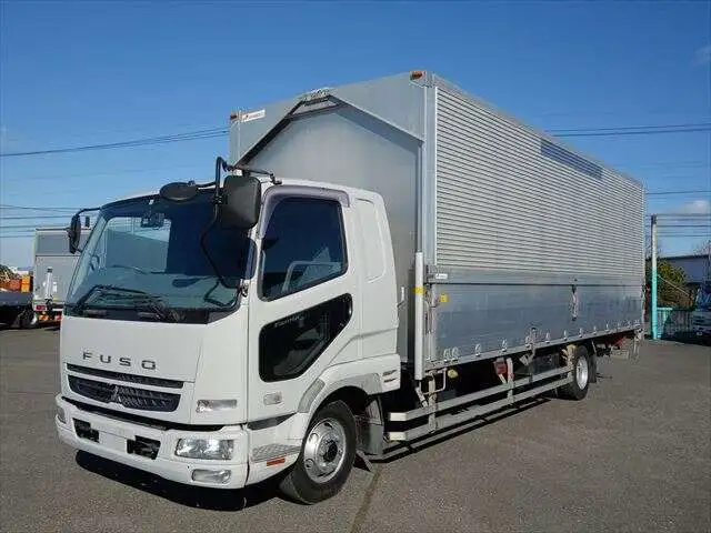 三菱 ファイター 中型/増トン ウイング エアサス ベッドの中古トラック画像1