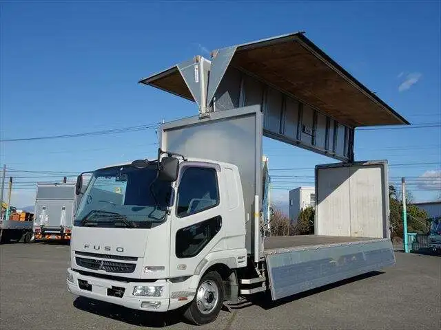 三菱 ファイター 中型/増トン ウイング エアサス ベッドの中古トラック画像9