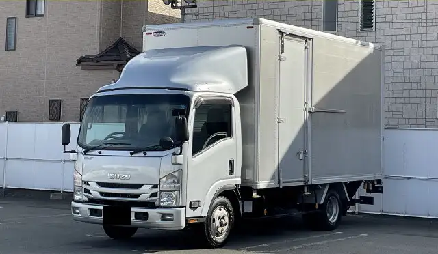 いすゞ エルフ 小型 アルミバン パワーゲート サイドドアの中古トラック画像1