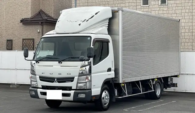 三菱 キャンター 小型 アルミバン パワーゲート 床鉄板 の中古トラック【車両No.153335】
