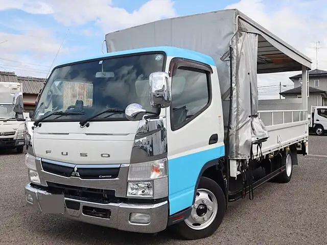 三菱 キャンター 小型 平ボディ 幌 パワーゲートの中古トラック画像9