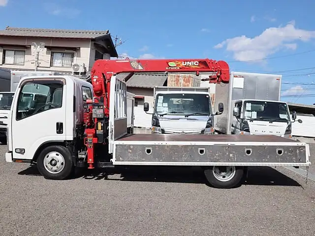 いすゞ エルフ 小型 クレーン付 床鉄板 4段の中古トラック画像5