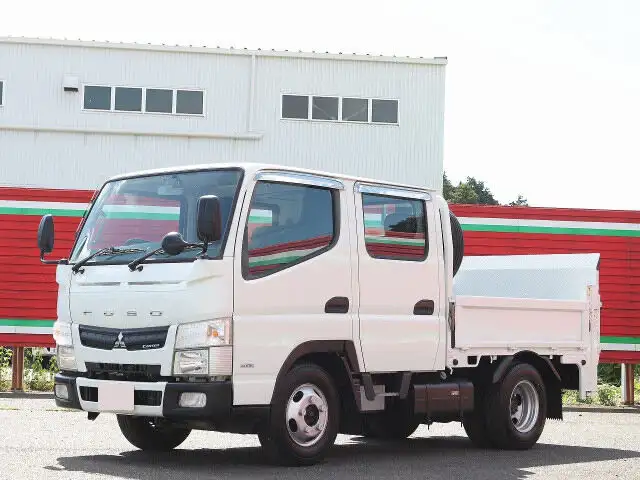 三菱 キャンター 小型 平ボディ Wキャブ パワーゲート の中古トラック【車両No.153450】