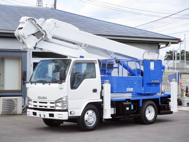 いすゞ エルフ 小型 高所・建柱車 高所作業車 TKG-NKR85N｜画像1
