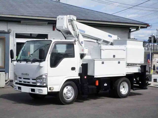 いすゞ エルフ 小型 高所・建柱車 高所作業車 電工仕様の中古トラック画像1