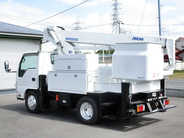 いすゞ エルフ 小型 高所・建柱車 高所作業車 電工仕様の中古トラック画像5