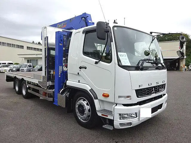 三菱 ファイター 中型/増トン 車両重機運搬 4段クレーン ラジコンの中古トラック画像2