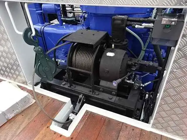 三菱 ファイター 中型/増トン 車両重機運搬 4段クレーン ラジコンの中古トラック画像9