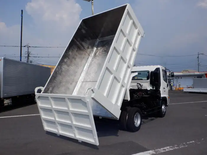 日野 レンジャー 中型/増トン ダンプ 土砂禁 ステンレス張りの中古トラック画像4